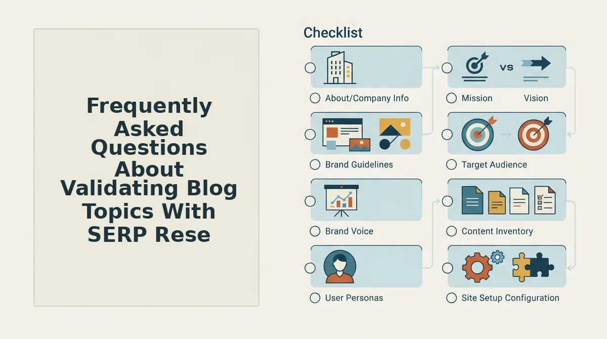 Frequently Asked Questions About Validating Blog Topics With SERP Research