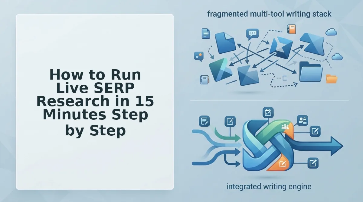 How to Run Live SERP Research in 15 Minutes Step by Step