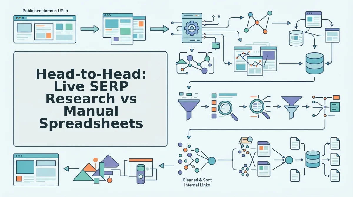 Head-to-Head: Live SERP Research vs Manual Spreadsheets