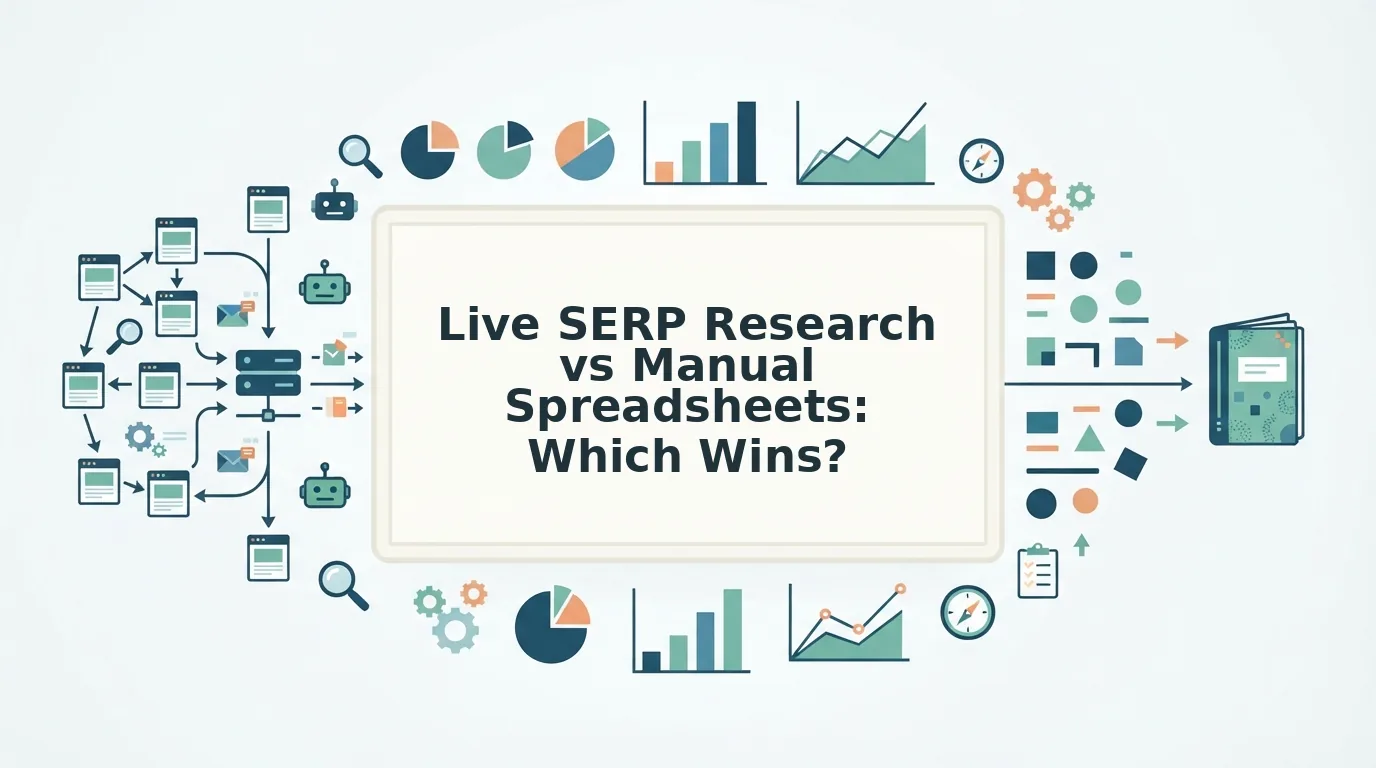 Live SERP Topic Research vs Manual Keyword Spreadsheets