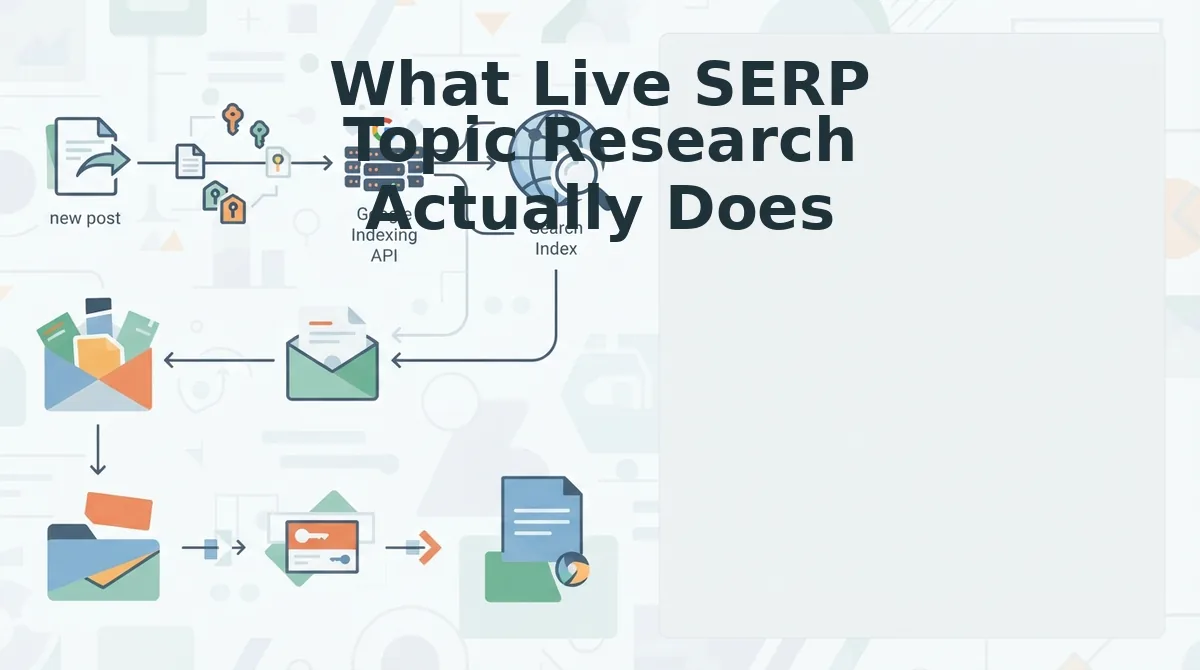 What Live SERP Topic Research Actually Does