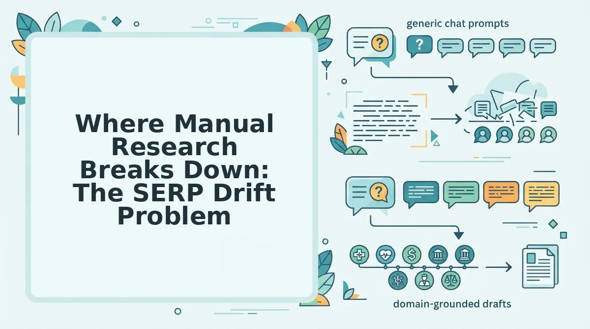 Where Manual Research Breaks Down: The SERP Drift Problem