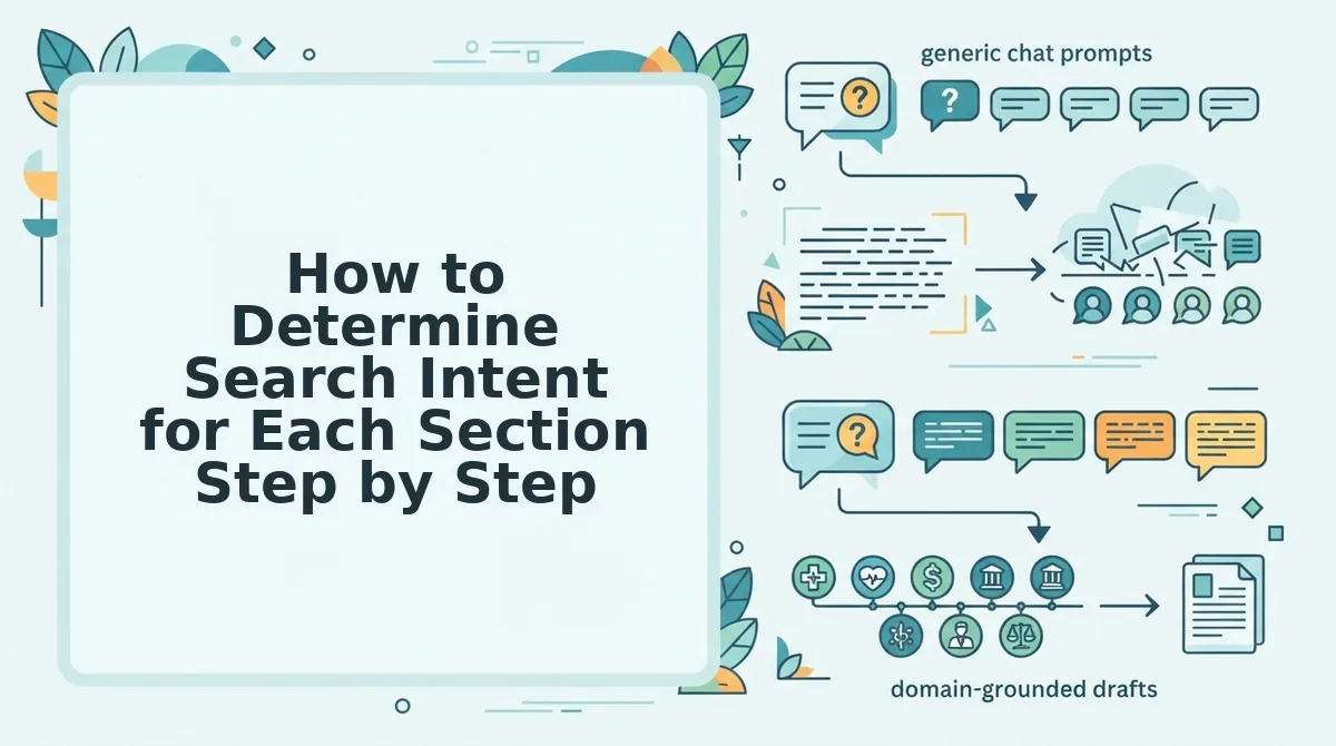 How to Determine Search Intent for Each Section Step by Step
