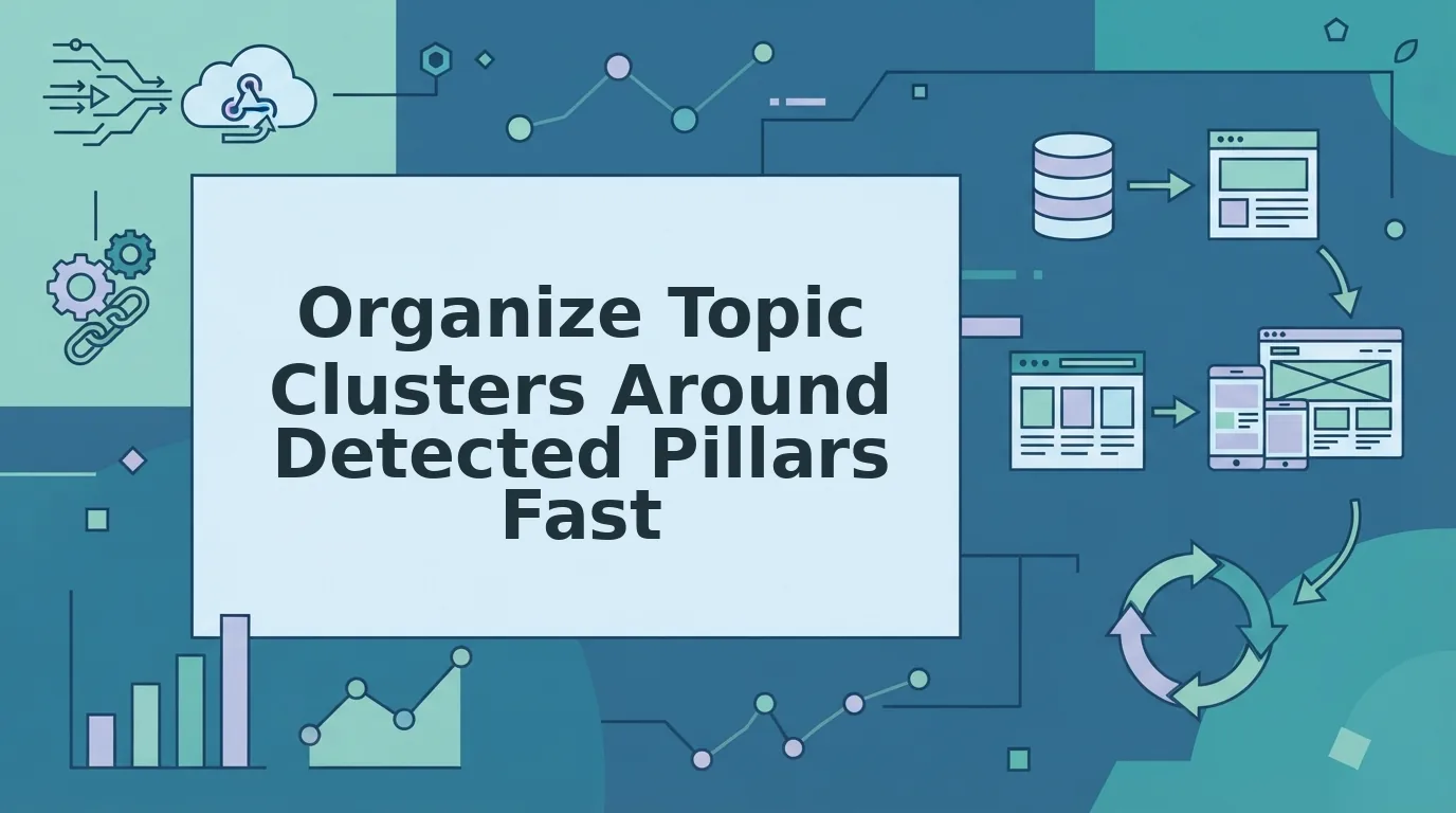 How to organize topic clusters around detected pillars fast