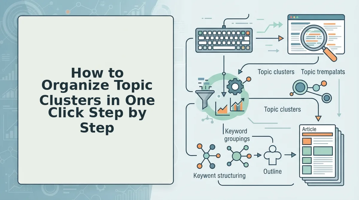 How to Organize Topic Clusters in One Click Step by Step