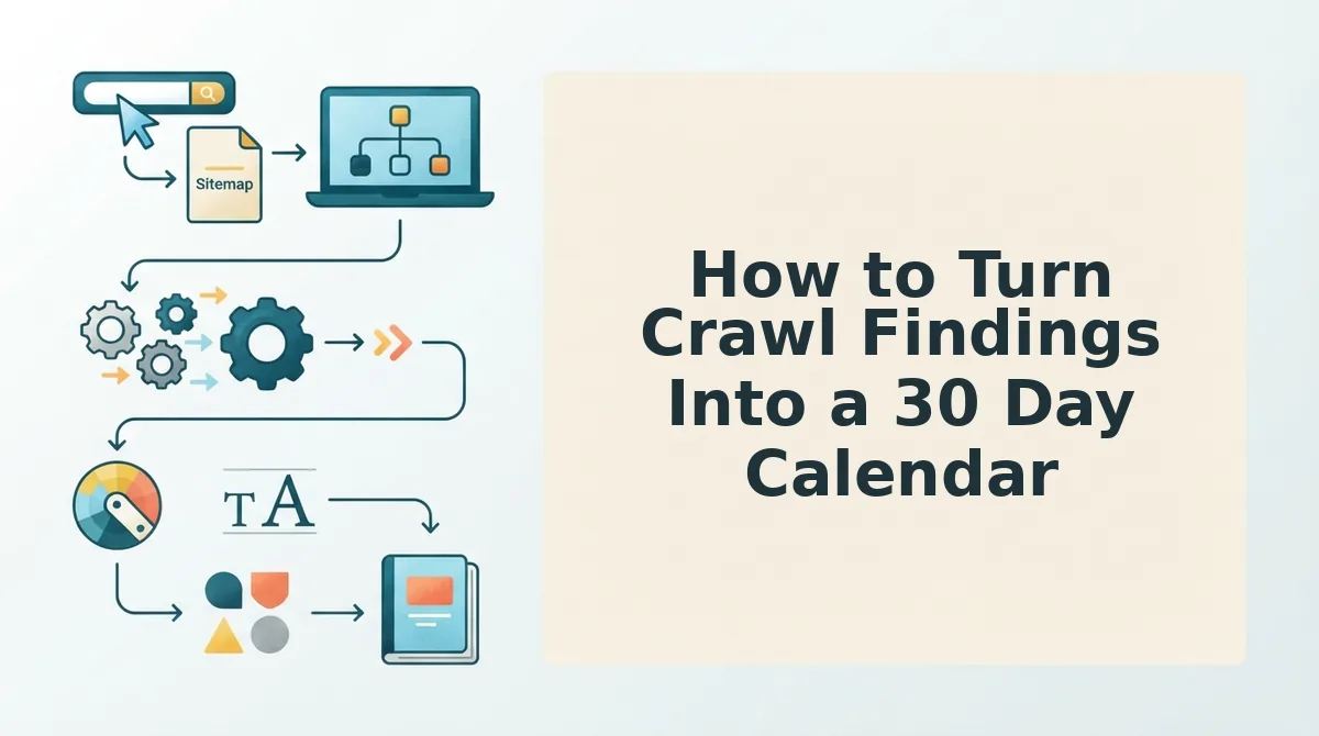 How to Turn Crawl Findings Into a 30 Day Calendar