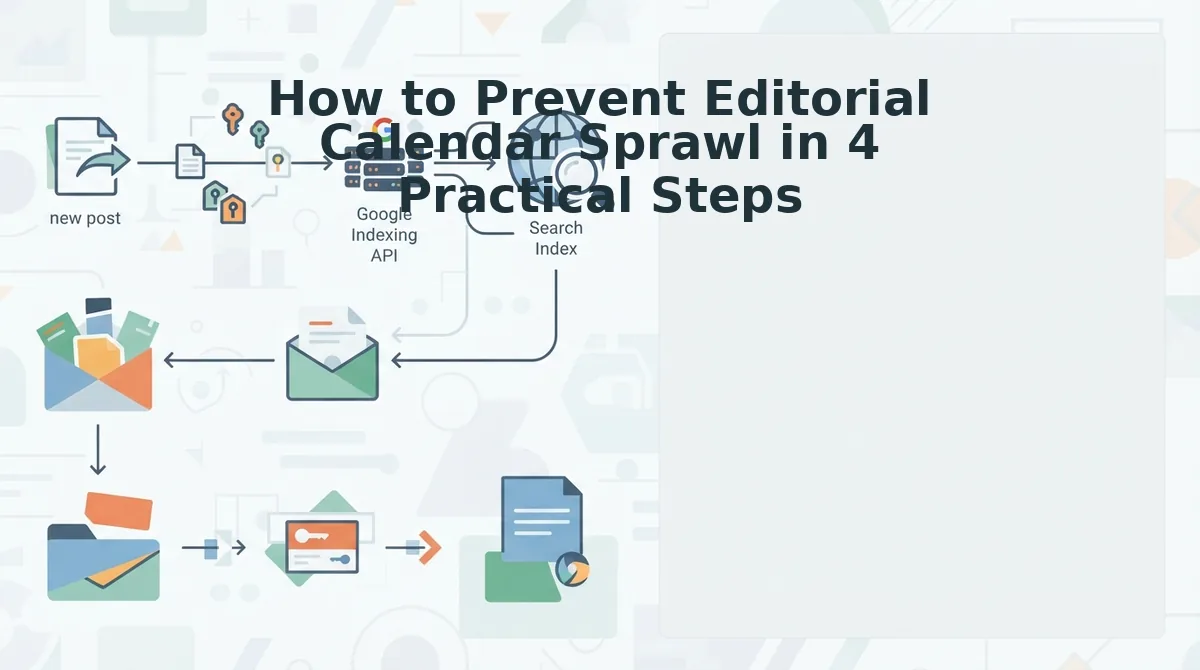How to Prevent Editorial Calendar Sprawl in 4 Practical Steps