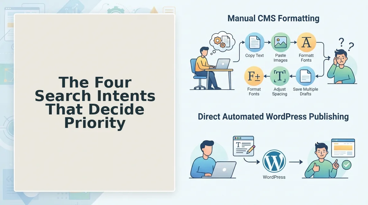 The Four Search Intents That Decide Priority