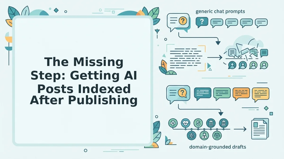 The Missing Step: Getting AI Posts Indexed After Publishing