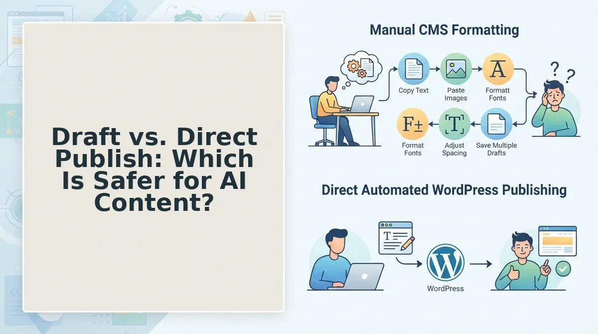 Draft vs. Direct Publish: Which Is Safer for AI Content?