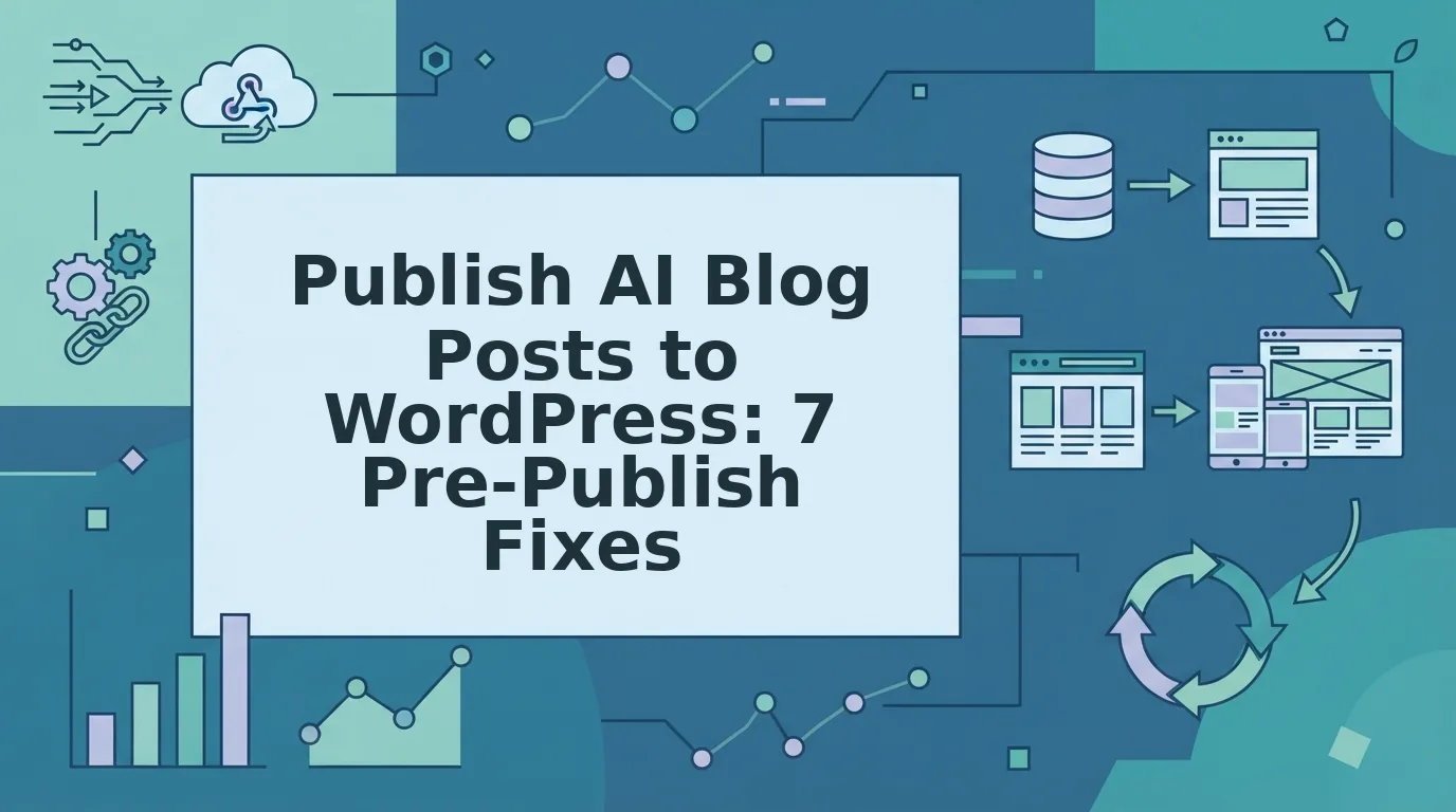 What to Fix Before You Publish AI Posts to WordPress