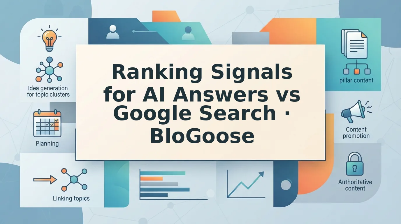How Ranking Signals for AI Answers Differ from Google Search