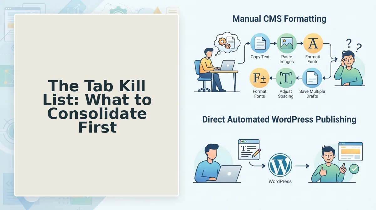 The Tab Kill List: What to Consolidate First