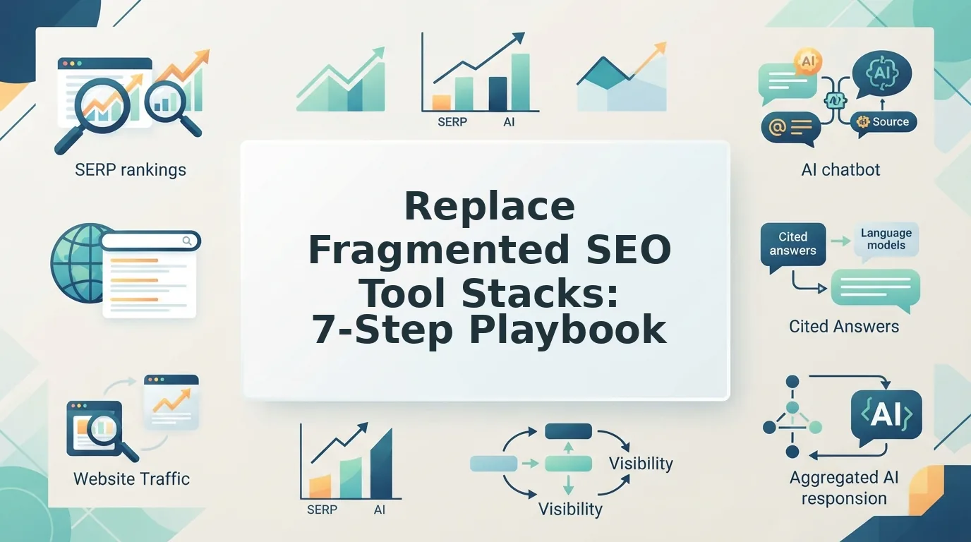 Replace fragmented SEO tool stacks with an all in one engine