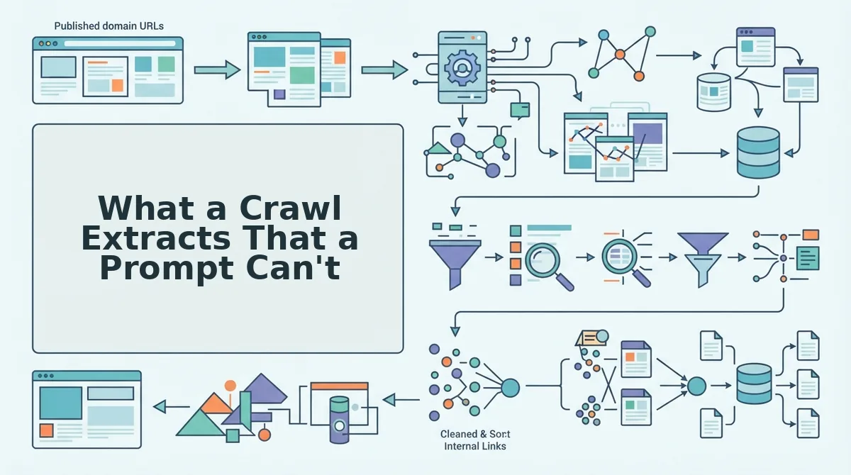 What a Crawl Extracts That a Prompt Can't