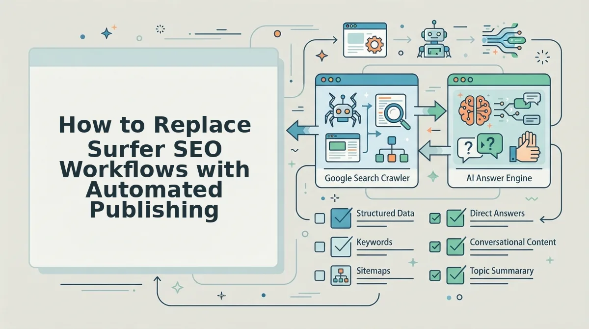 How to Replace Surfer SEO Workflows with Automated Publishing