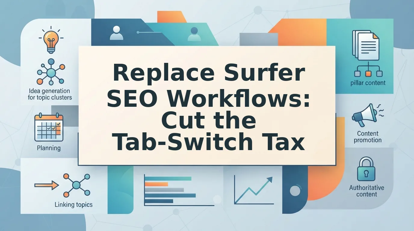 Replace Surfer SEO workflows across high output teams