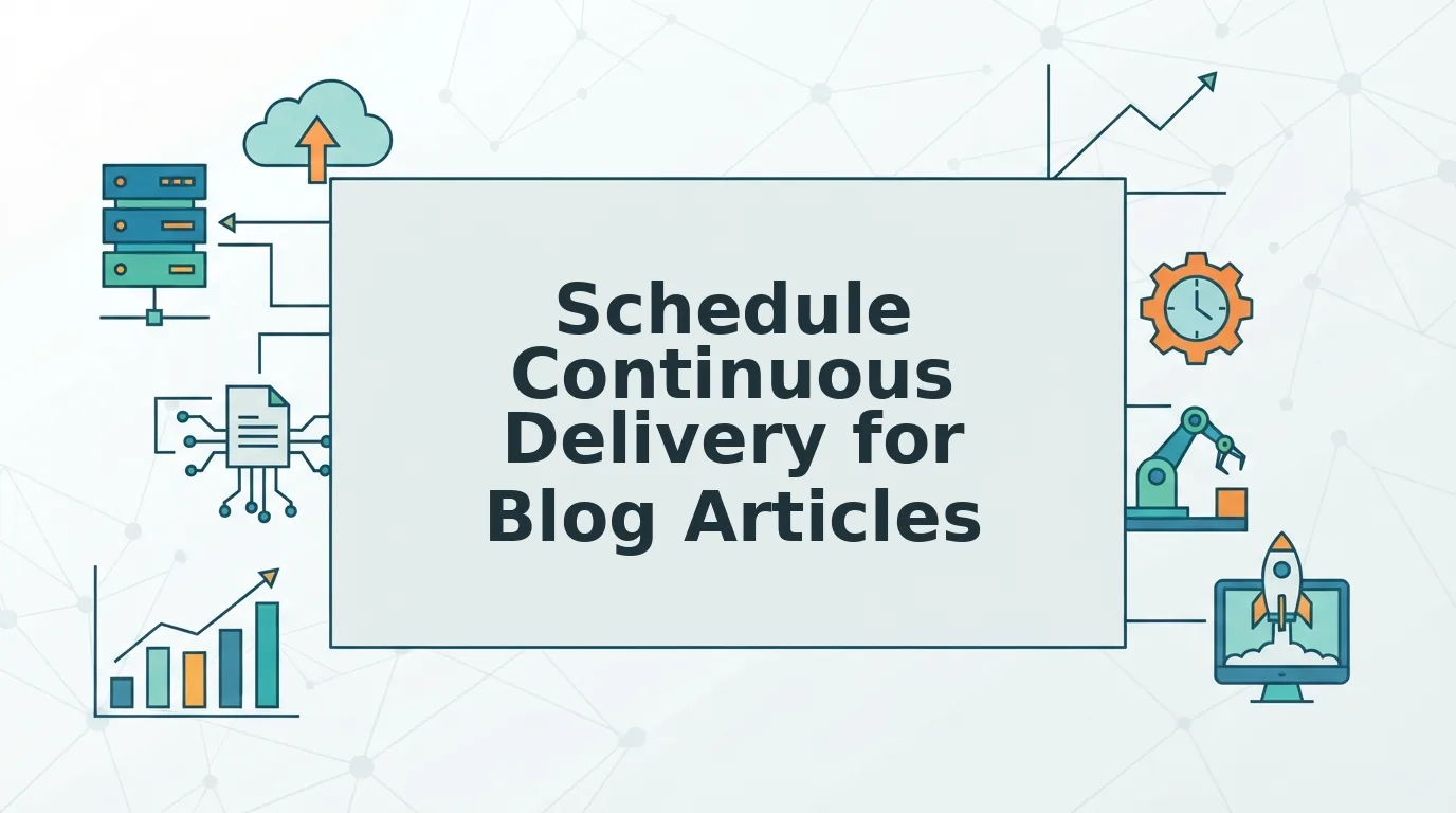 How to Schedule Continuous Delivery for Blog Articles