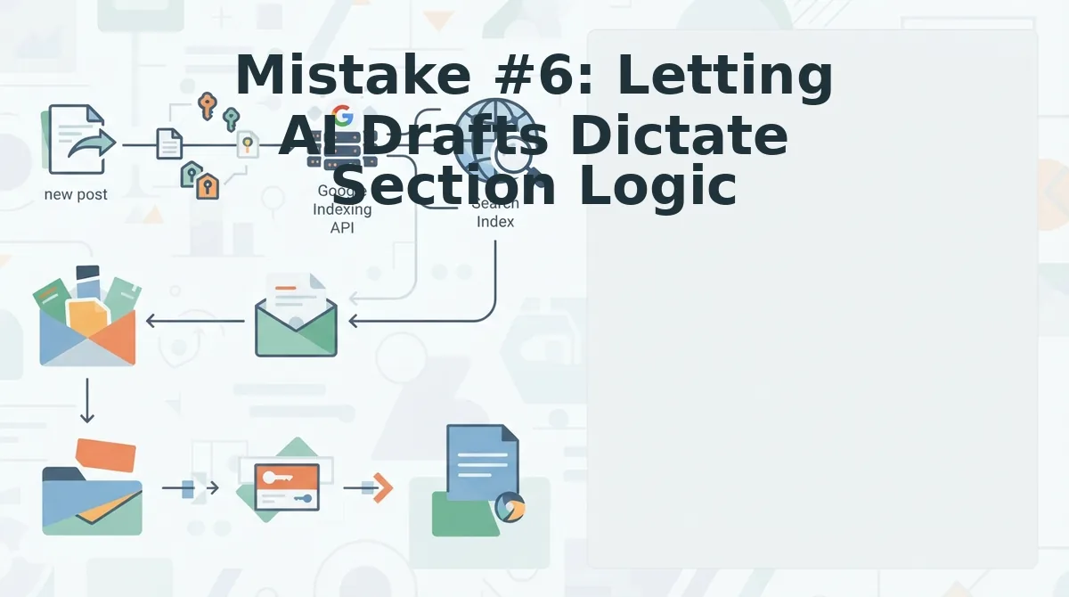 Mistake #6: Letting AI Drafts Dictate Section Logic