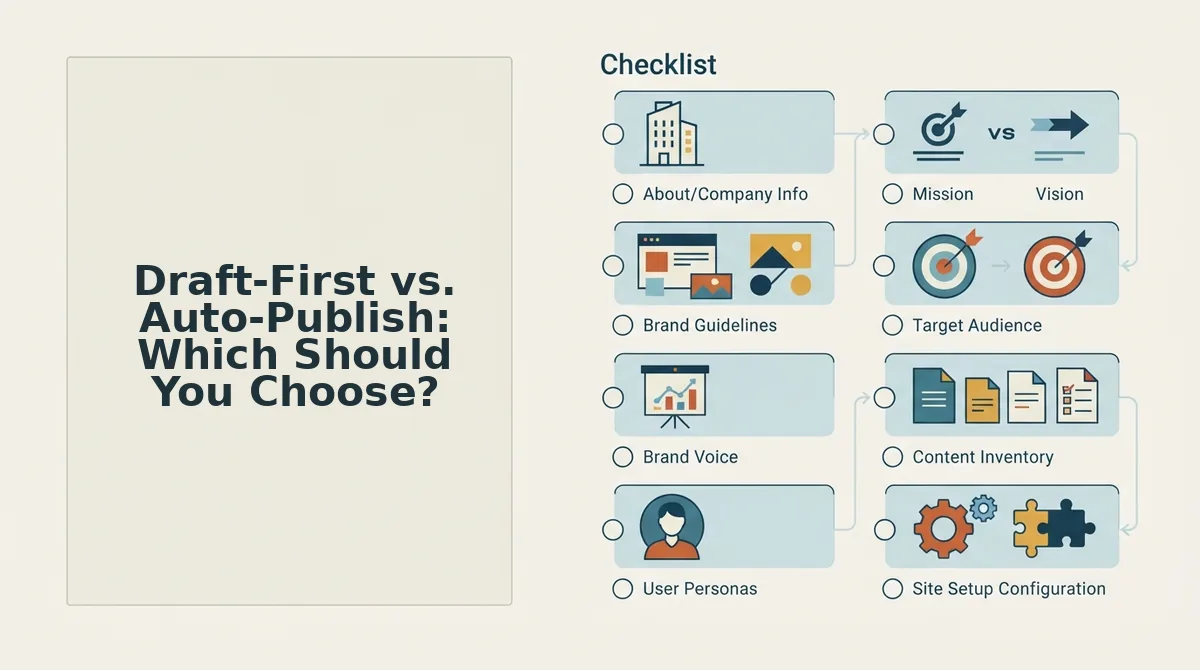 Draft-First vs. Auto-Publish: Which Should You Choose?