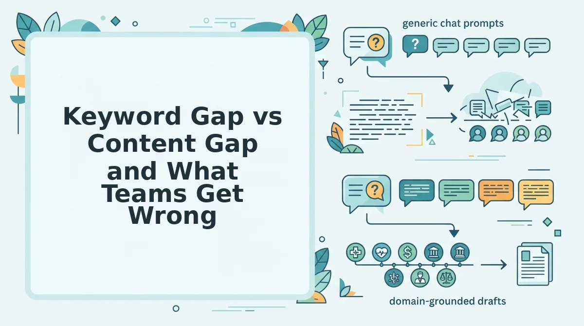 Keyword Gap vs Content Gap and What Teams Get Wrong