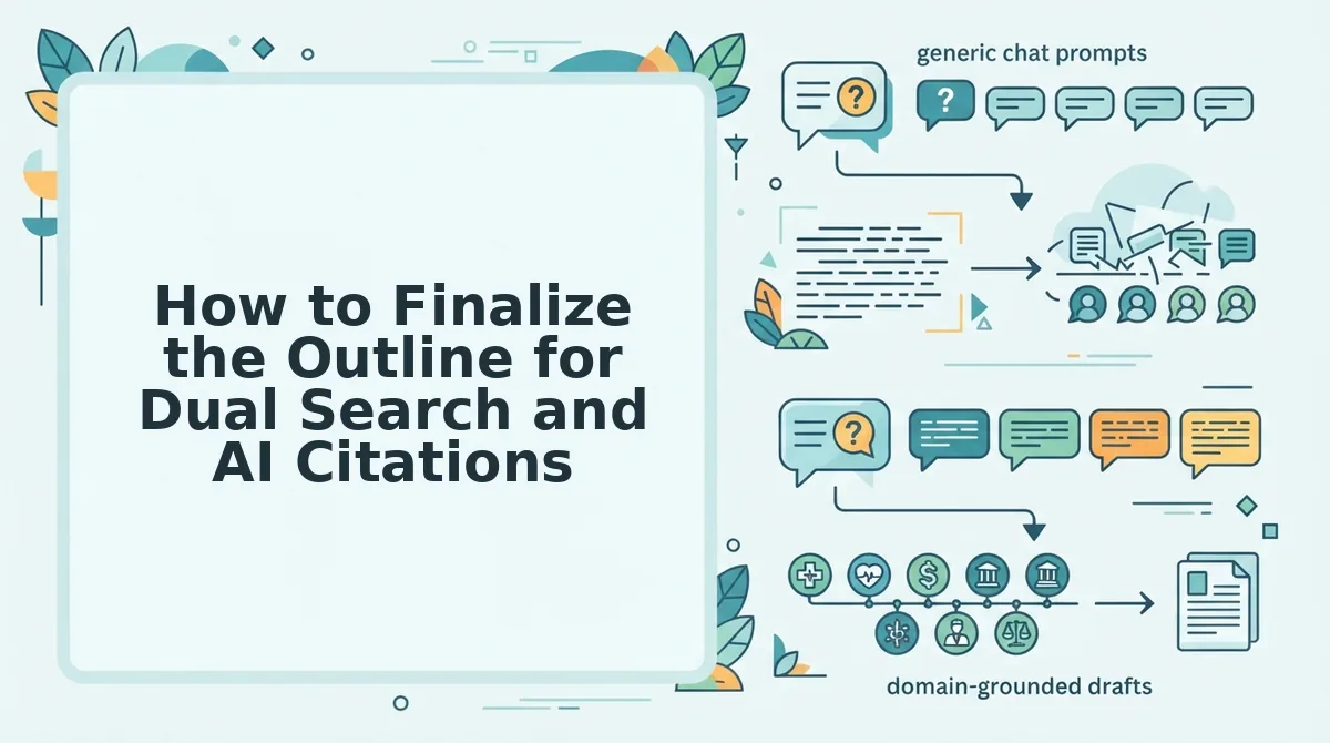 How to Finalize the Outline for Dual Search and AI Citations