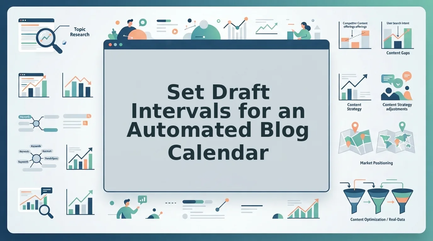 How to Set Draft Intervals for an Automated Blog Calendar
