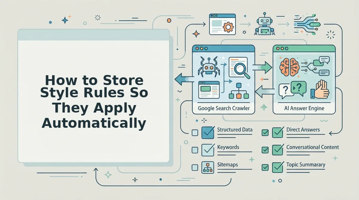 How to Store Style Rules So They Apply Automatically