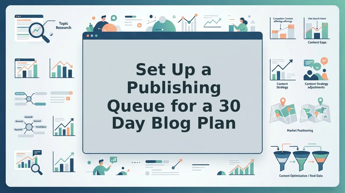 How to Set Up a Publishing Queue for a 30 Day Blog Plan