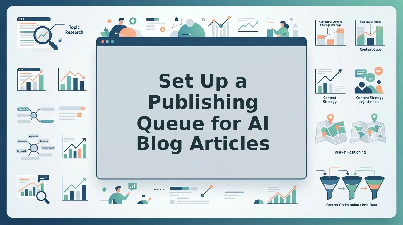How to Set Up a Publishing Queue for AI Blog Articles