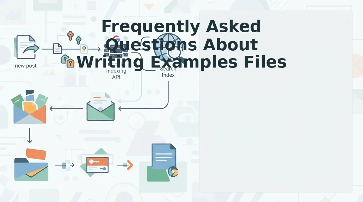 Frequently Asked Questions About Writing Examples Files