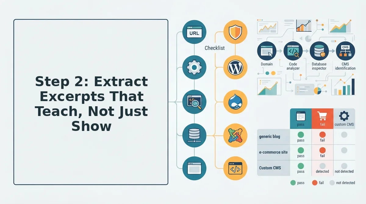 Step 2: Extract Excerpts That Teach, Not Just Show
