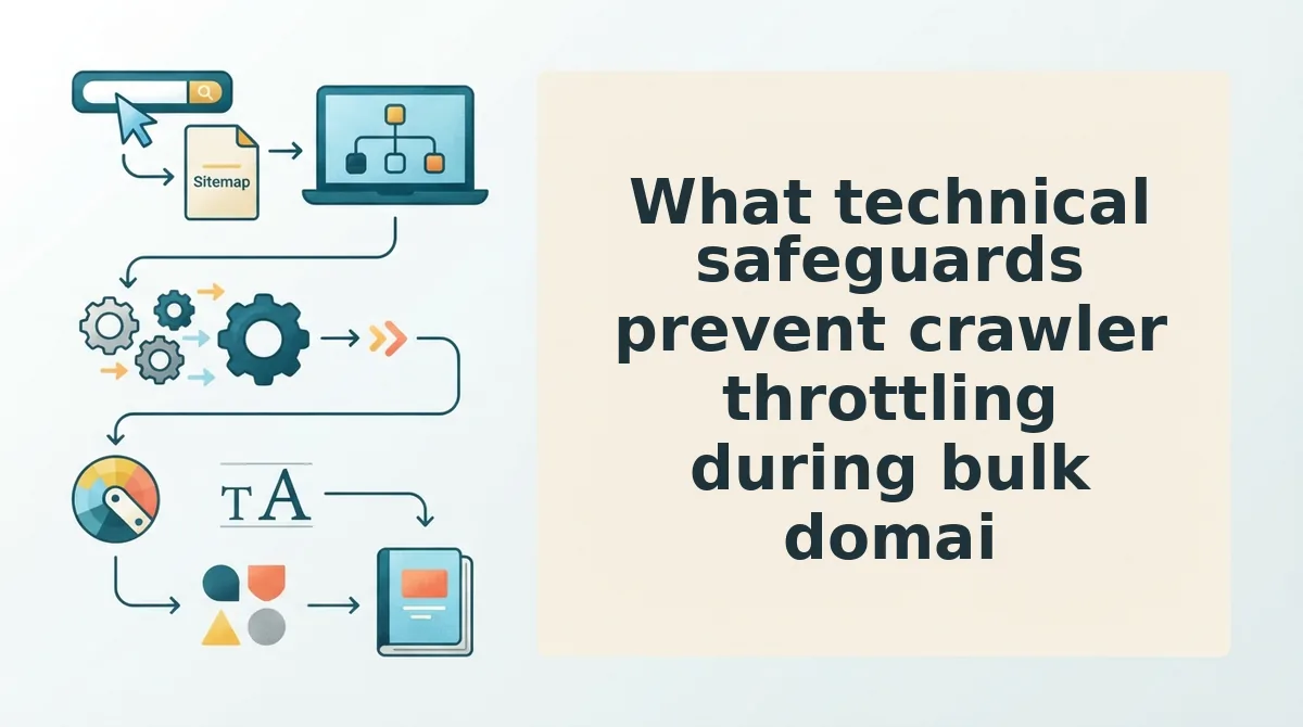 What technical safeguards prevent crawler throttling during bulk domain ingestion?