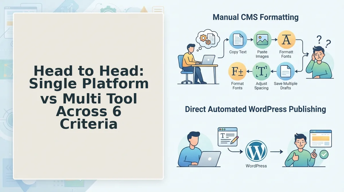 Head to Head: Single Platform vs Multi Tool Across 6 Criteria