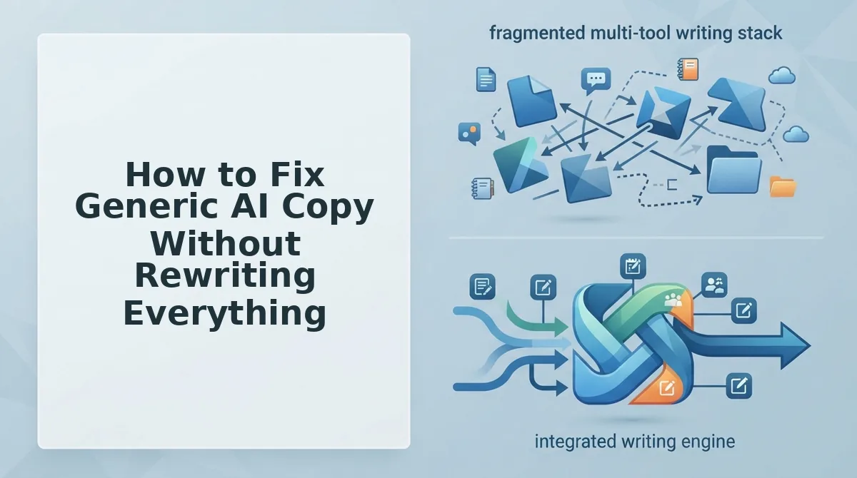 How to Fix Generic AI Copy Without Rewriting Everything