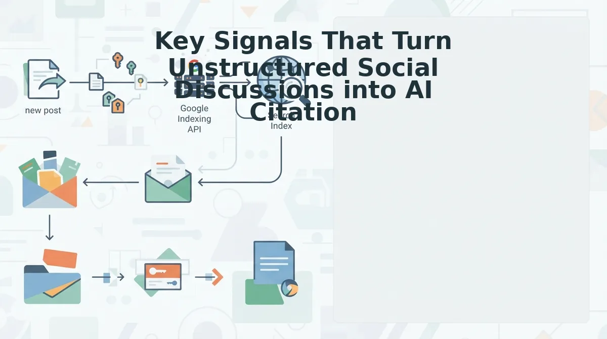 Key Signals That Turn Unstructured Social Discussions into AI Citations