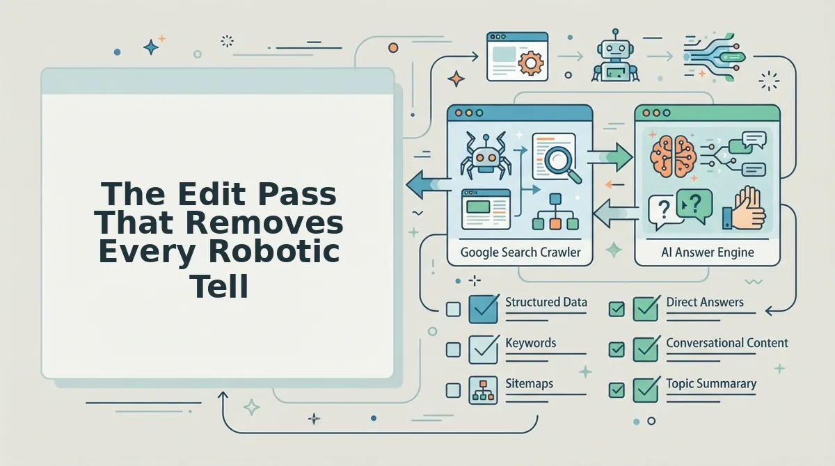 The Edit Pass That Removes Every Robotic Tell