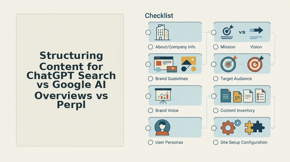 Structuring Content for ChatGPT Search vs Google AI Overviews vs Perplexity