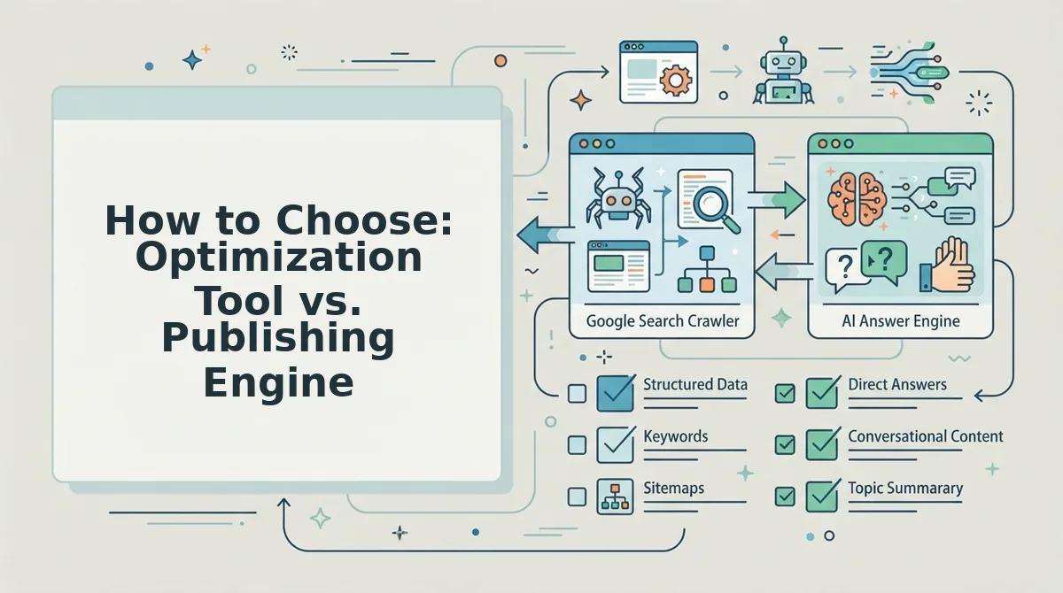 How to Choose: Optimization Tool vs. Publishing Engine