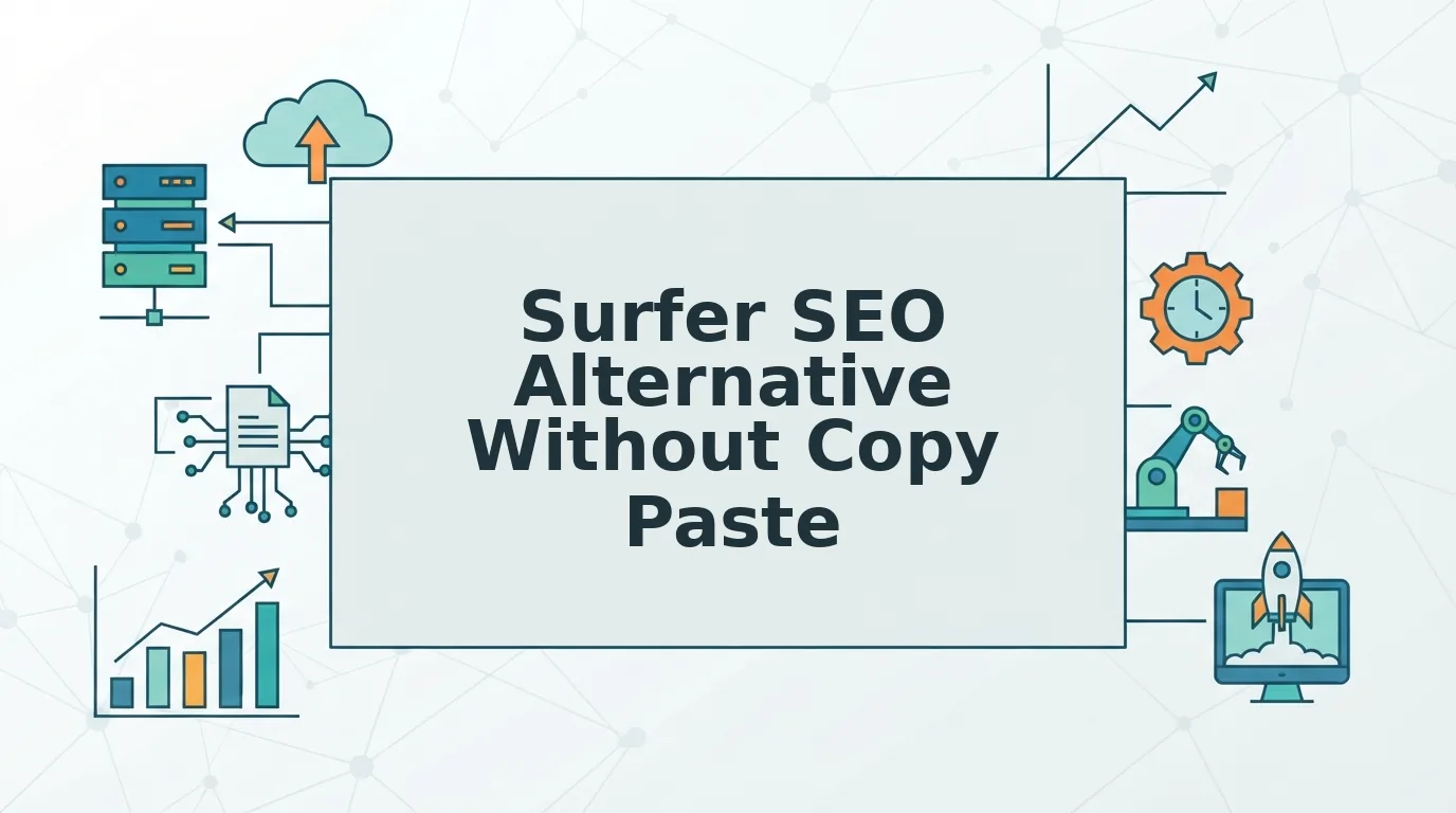 Surfer SEO Alternative for Teams That Hate Copy Paste