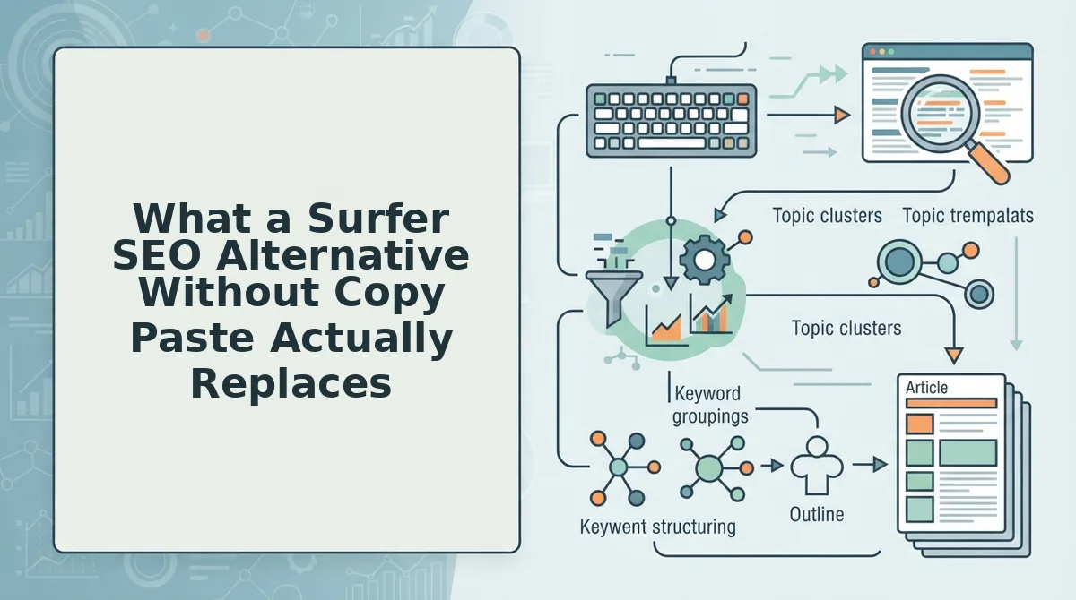 What a Surfer SEO Alternative Without Copy Paste Actually Replaces