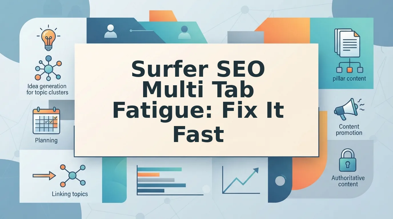 How Surfer SEO multi tab fatigue slows blog production