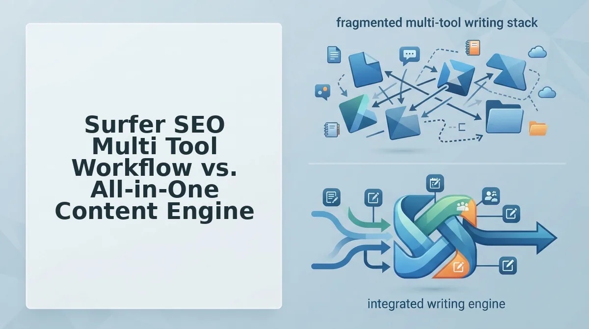 Surfer SEO Multi Tool Workflow vs. All-in-One Content Engine