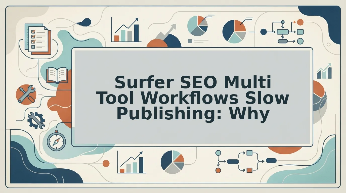 Why Surfer SEO multi tool workflows slow down publishing