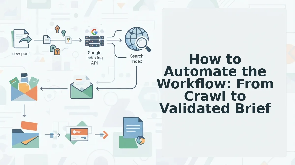 How to Automate the Workflow: From Crawl to Validated Brief