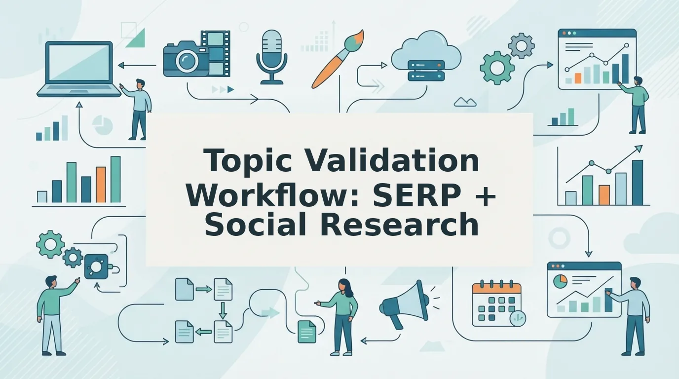 How to Build a Topic Validation Workflow With Social Research