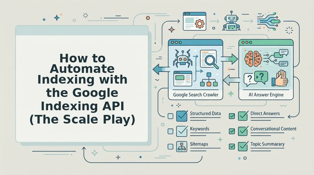 How to Automate Indexing with the Google Indexing API (The Scale Play)