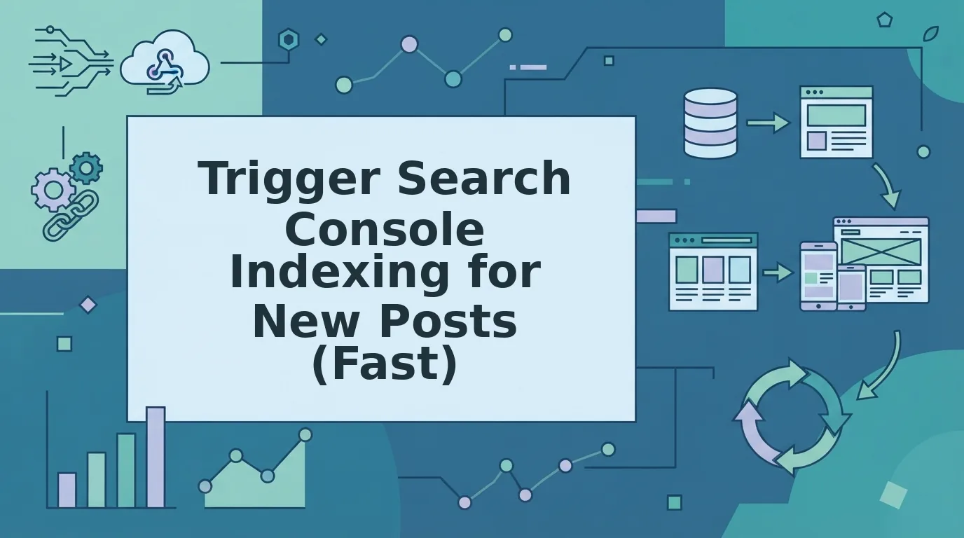 How to trigger search console indexing for new posts