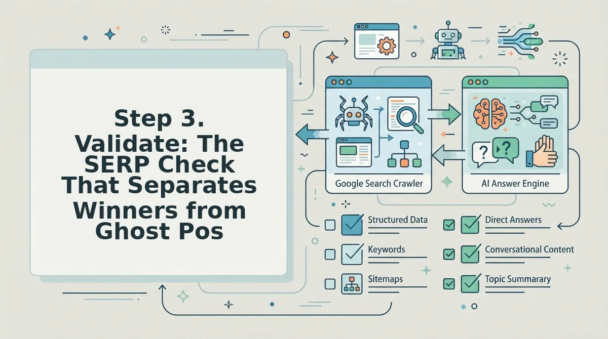 Step 3. Validate: The SERP Check That Separates Winners from Ghost Posts