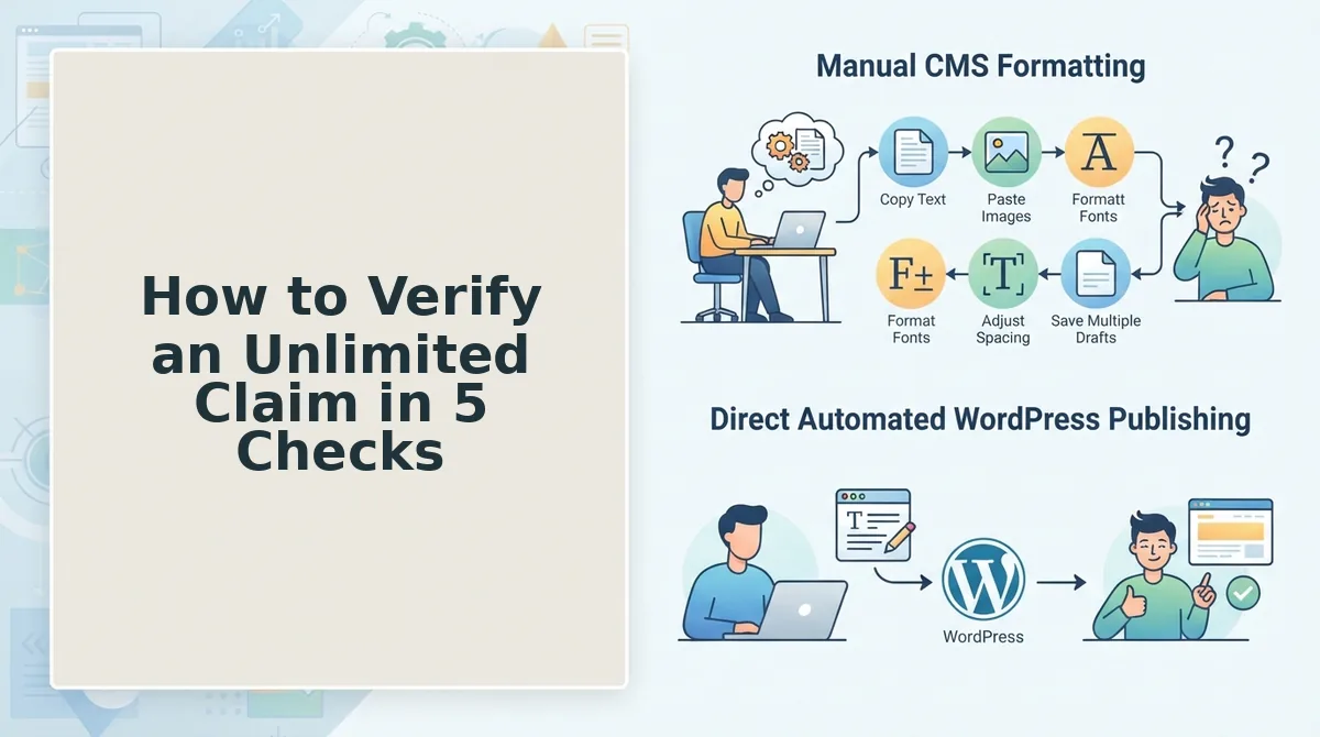 How to Verify an Unlimited Claim in 5 Checks